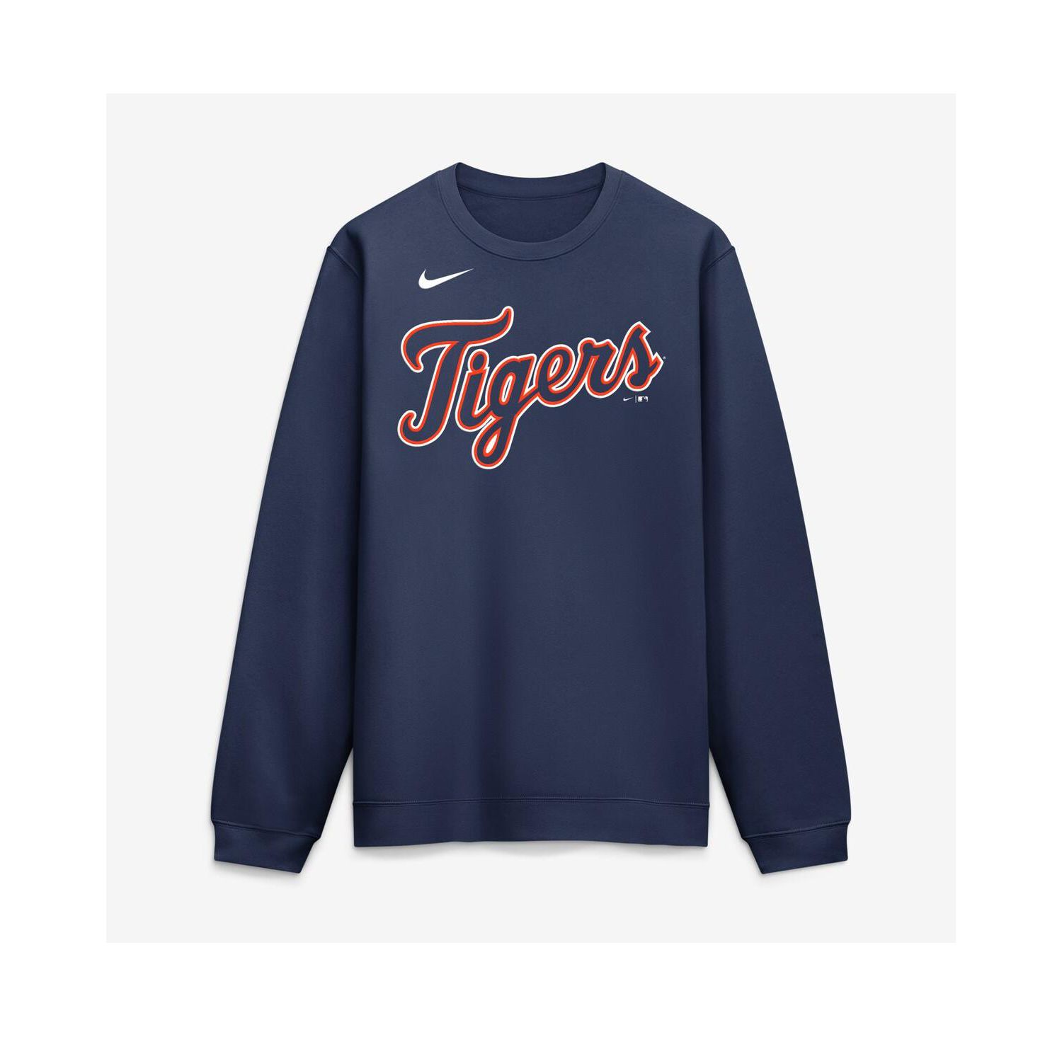 Men's Navy Detroit Tigers Primetime Wordmark Sweatshirt
