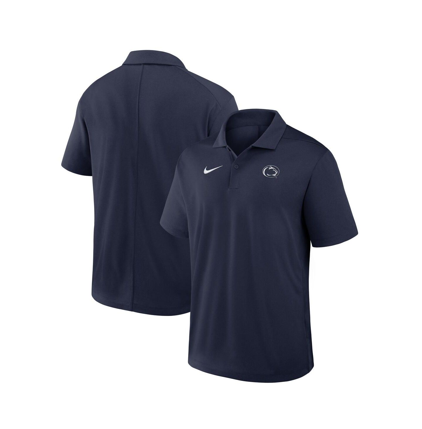 Мужское поло Nike Navy Penn State Nittany Lions Primetime Victory Plus Dri-FIT Polo Shirt — фото 1
