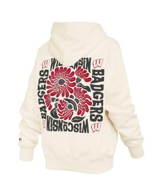 Women's Cream Wisconsin Badgers Elena Janise Hoodie