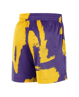 Men's Purple/Gold Los Angeles Lakers Courtside Club Dri-FIT Practice Shorts