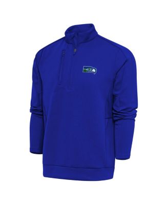 Men's Royal Seattle Seahawks Throwback Logo Generation Quarter-Zip
