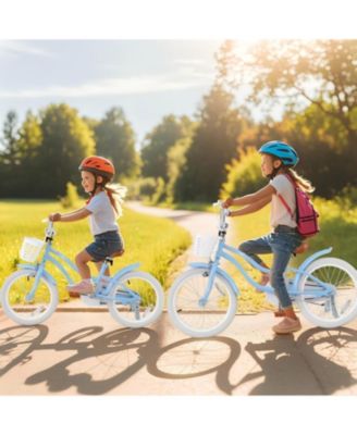 18 Inch Kids Bike with Adjustable Seat and Bell for Kids 3-8 Years Olds