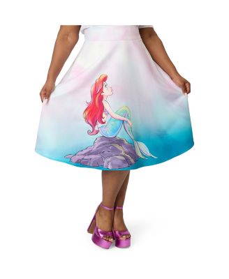 Plus Size Retro Style High Waist Vivien Swing Skirt