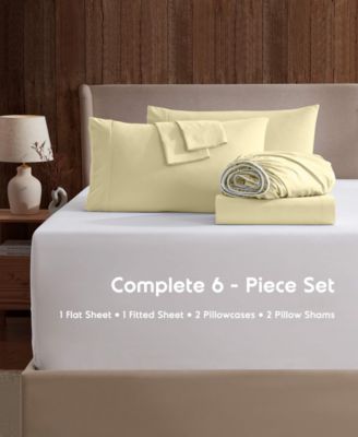 Extra Deep Pocket Microfiber 6-Pc. Sheet Set, California King