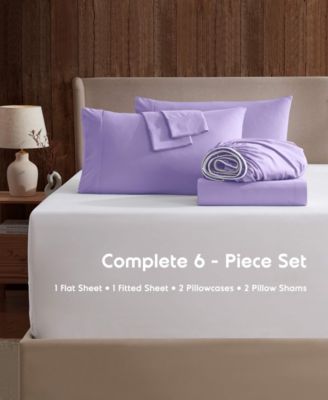 Extra Deep Pocket Microfiber 6-Pc. Sheet Set, California King