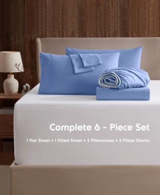 Extra Deep Pocket Microfiber 6-Pc. Sheet Set, California King