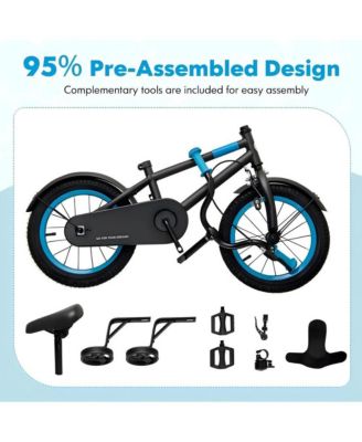 14 Inch Kids Bike with Adjustable Handlebar and Saddle