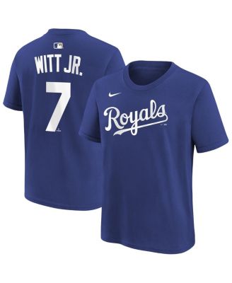 Big Boys and Girls Bobby Witt Jr. Royal Kansas City Royals Name & Number T-Shirt