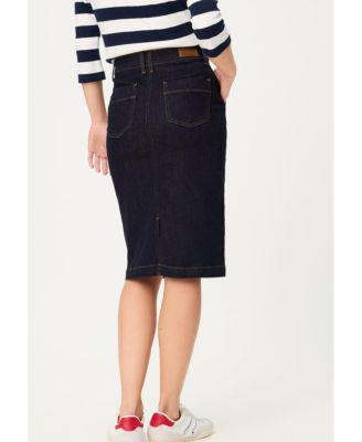 Women's Dark Denim Skirt