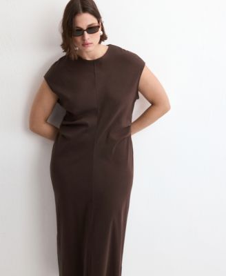 Women's Draped Detail Midi-Dress