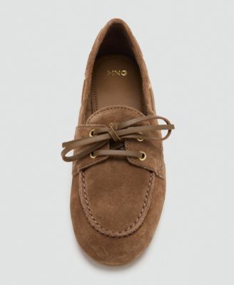 Women's Bow Suede Moccasins