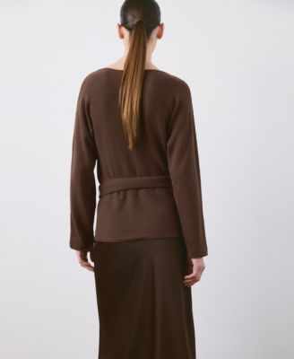 Women's Knit Belt Sweater