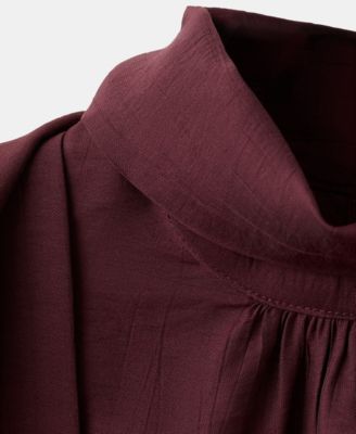 Women's Scarf Collar Long-Sleeve Blouse