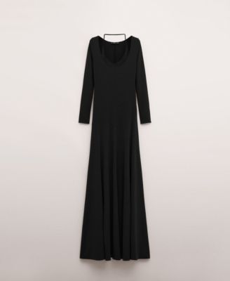 Women's Combined Fine-Knit Collar Dress