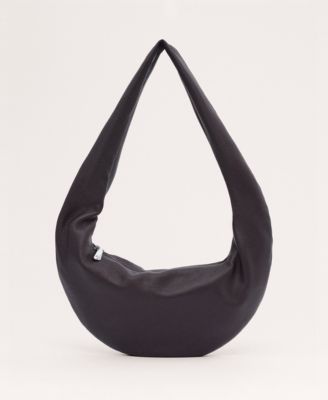 Women's Oval Leather Shoulder Bag