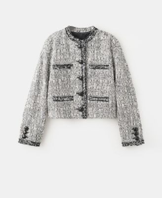 Women's Frayed Ends Tweed Jacket