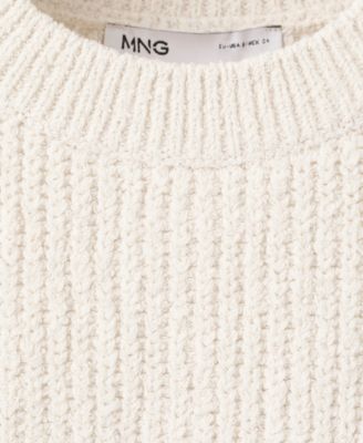 Women's Lace Trim Ribbed Knit Top