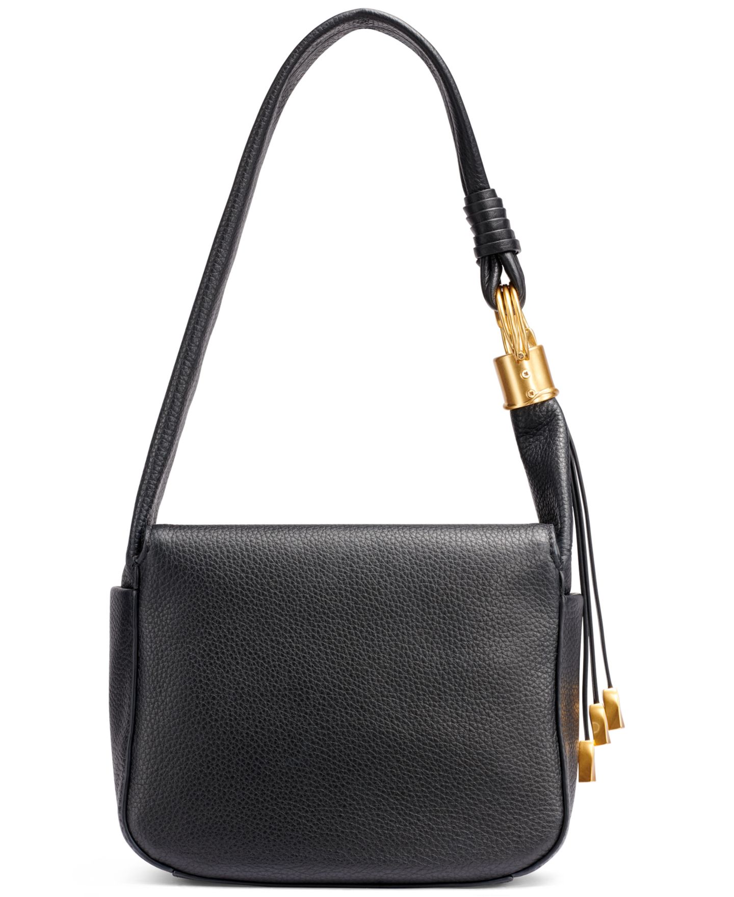 Женская сумка Donna Karan New York Tartan Shoulder Handbag, цвет: Чёрный / Золотой — фото 2