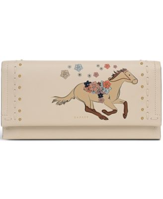 Kentucky Derby Small Flap-Over Wallet