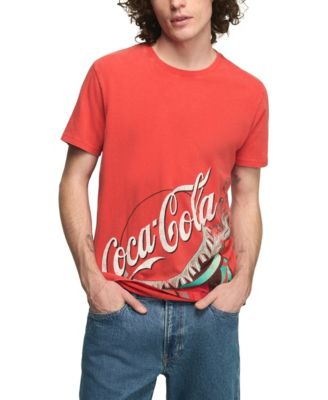Men's Retro-Inspired Coca Cola  Crewneck T-Shirt