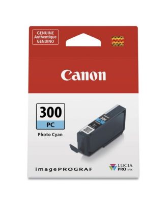 PFI-300 14.4ml Pigment Ink Tank for imagePROGRAF PRO-300 Printer, Photo Cyan