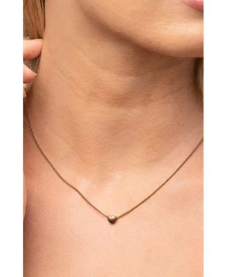 Amara Petite Heart Pendant Necklace Dainty Trendy