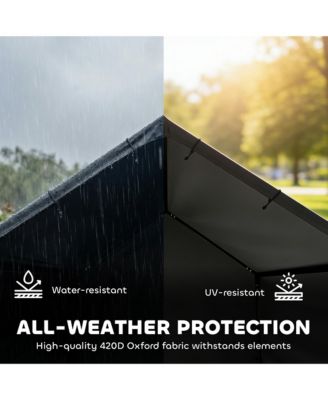 Dog Shade Shelter Outdoor, Dog House Outside with Canopy