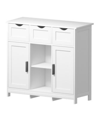 Storage Cabinets, Wooden Floor Cabinet, with Drawers and Shelves Storage Cabinets, Accent