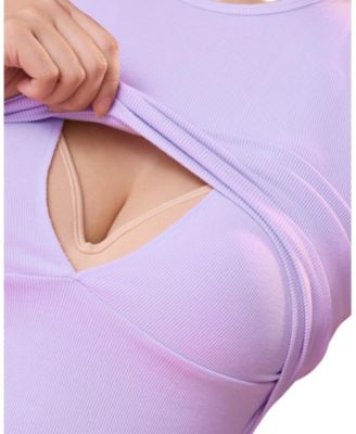 Women's Maternity Ribbed Racerback Nursing Tank