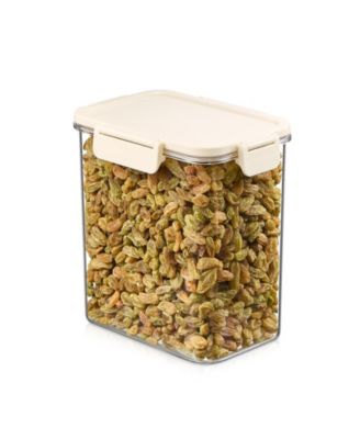 Airtight Food Storage Container – Clear Stackable Canister for Pantry, Rice, Pasta, Cereal and Snacks