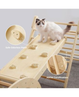 Pikler Triangle 7-in-1 Montessori Climbing Set