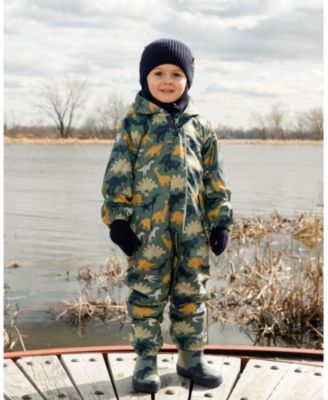 Little Boys Rain Boots in Dinosaur Print