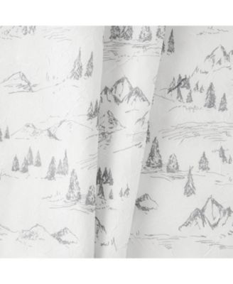 Mountain Vista 100% Polyester Tailored Rod Pocket Curtain Panels 48" x 63"