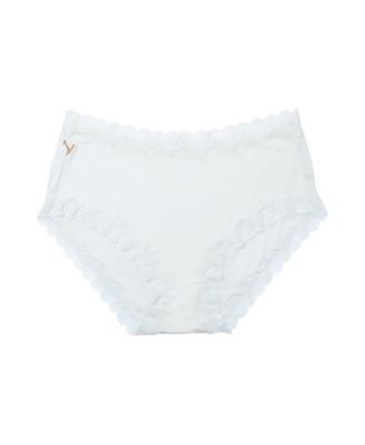 Women's Soft Silk Lace-Trim Briefs Underwear