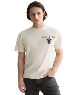 Men's Short-Sleeve Handpainted Graphic T-Shirt