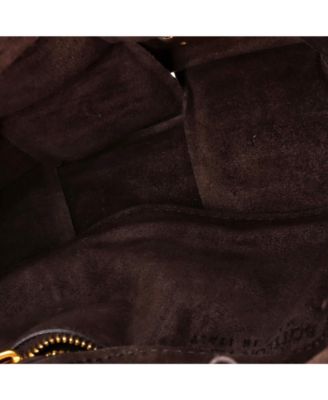 Cassette Chain Crossbody Bag Padded Maxi Intrecciato Suede