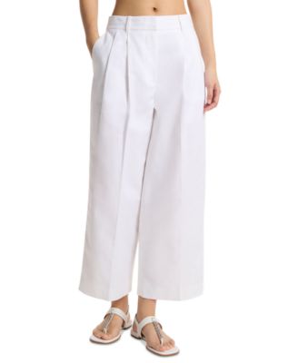 Women's Pleated Wide-Leg Pants