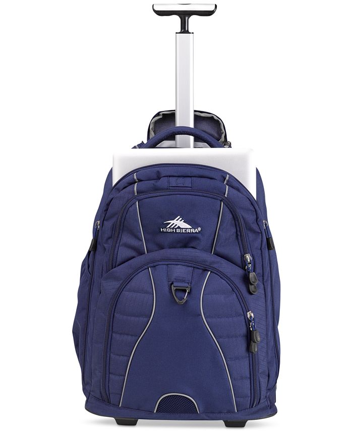 High Sierra Freewheel Rolling Backpack in True Navy Macy's
