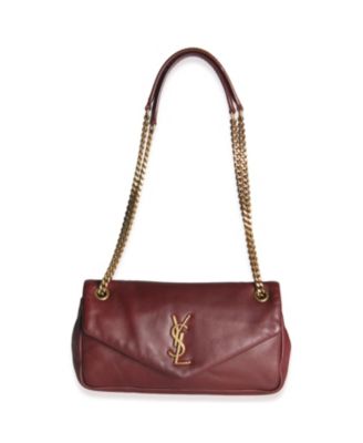 Deep Raspberry Smooth Lambskin Small Calypso Chain Bag