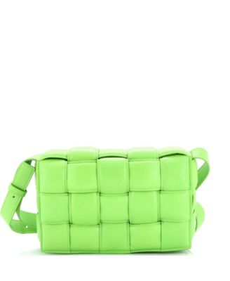 Small Cassette Crossbody Bag Padded Maxi Intrecciato Leather