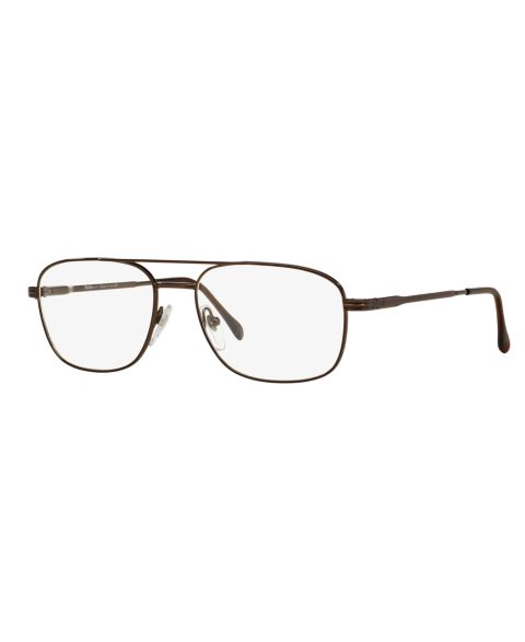 Мужские очки Sferoflex Man Square Metal SF2152 Eyeglasses, цвет: Тёмный коричневый