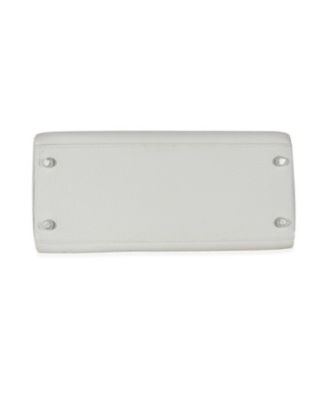 Pre-Owned Herm&egrave;s Gris Perle Togo Retourne Kelly 28 PHW