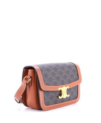 Medium Triomphe Shoulder Bag Triomphe Coated Canvas