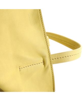 Large Vertical Bi-Cabas Tote Leather