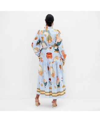 Women's Plus Size Stella Beauty Print Maxi Dress