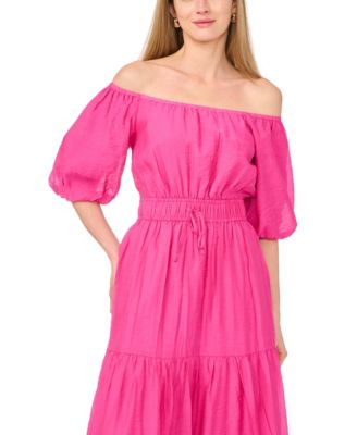 Women's Off-The-Shoulder Tiered Maxi Dress