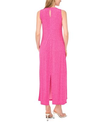 Women's Sleeveless Keyhole Maxi Dress