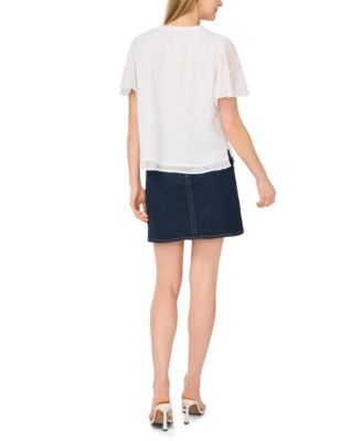 Women's Tie-Neck Princess-Sleeve Blouse