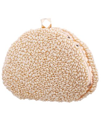 Hera Beaded Shell Shaped Small Clutch Handbag