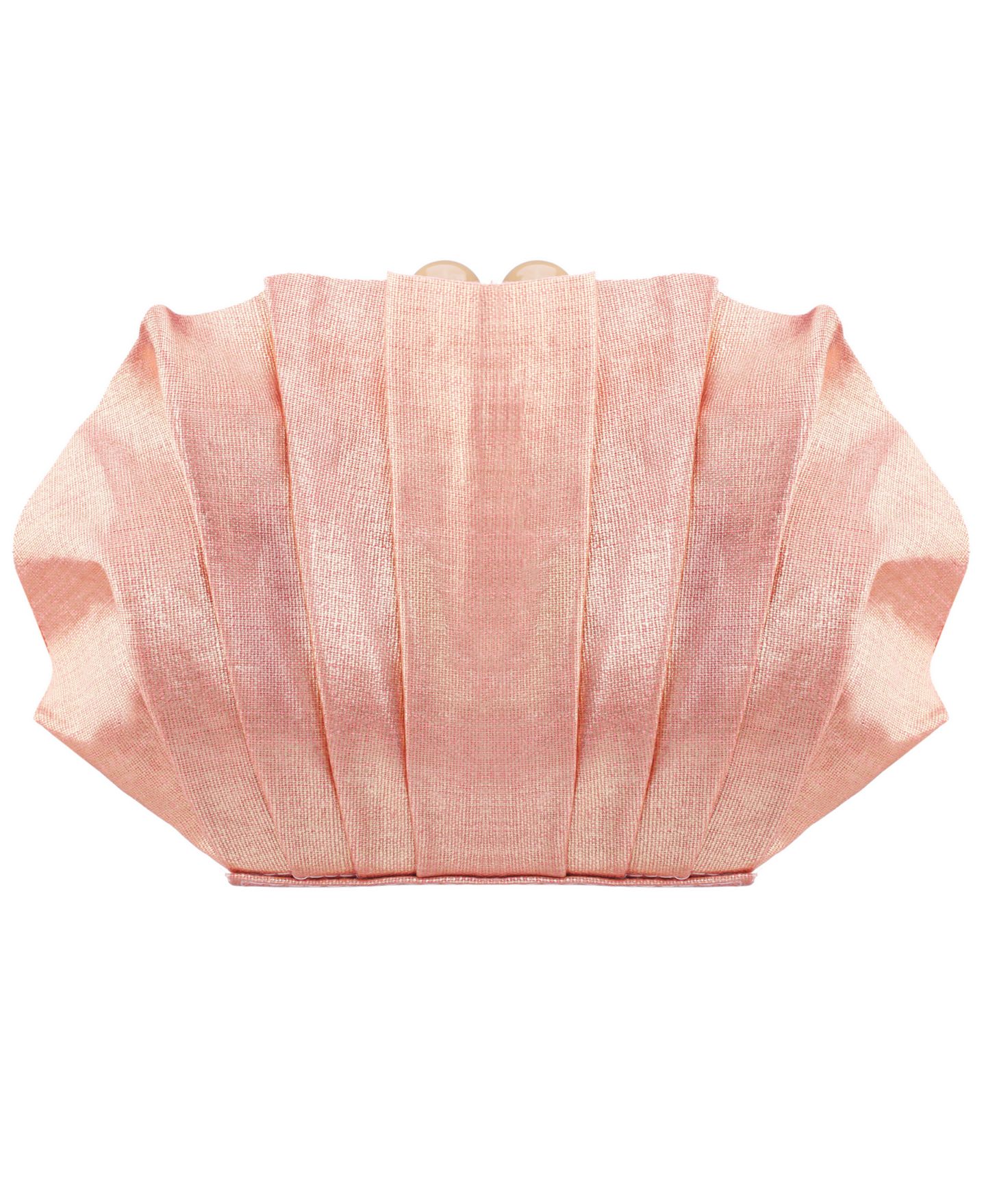 Женский клатч Nina Reef Shell Minaudiere Small Clutch Handbag, цвет: Светлый коралловый — фото 2